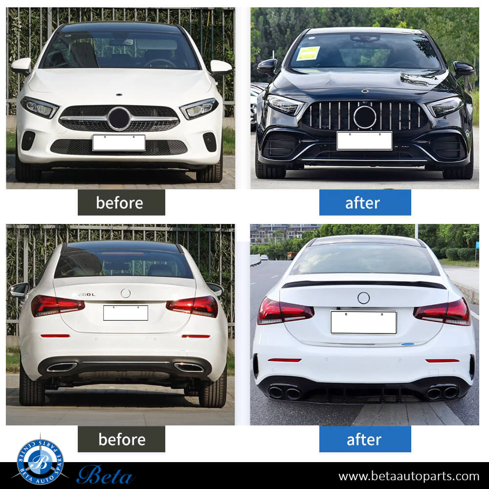 Mercedes A-Class Sedan W177 (2019-2022), Body Kit AMG A45 Look, China Mercedes A-Class Sedan W177 (2019-2022), Body Kit AMG A45 Look, China